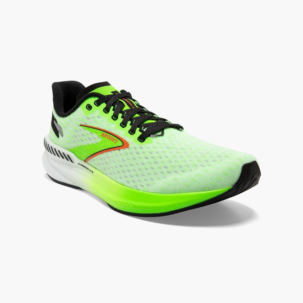 Chaussures Running Route Brooks Hyperion GTS Corail Noir Homme | OGW-2807283